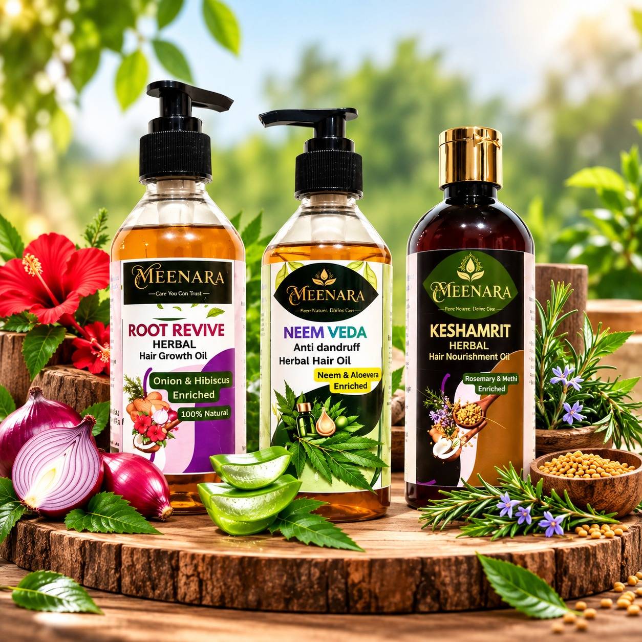 Meenara Keshamrit herbal hair oil