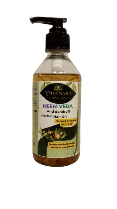 Meenara Neem Veda Anti Dandruff Herbal Hair Oil