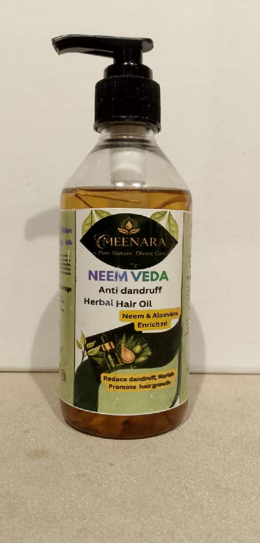 Meenara Neem Veda Anti Dandruff Herbal Hair Oil